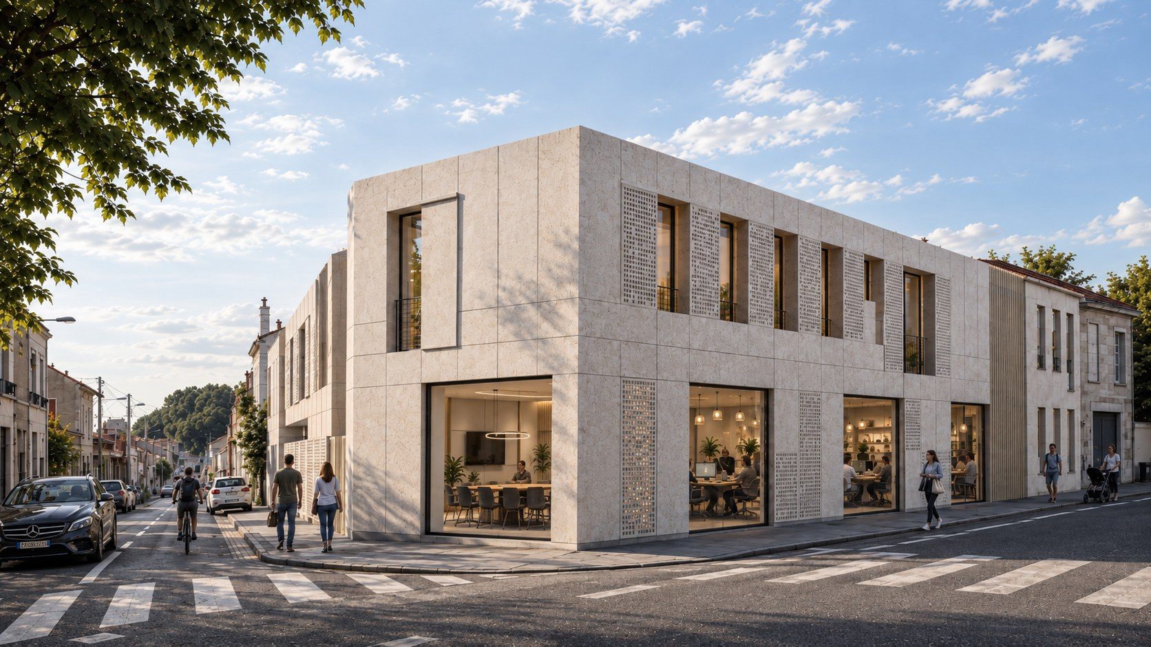 5 logements et bureaux à Bordeaux — PC obtenu