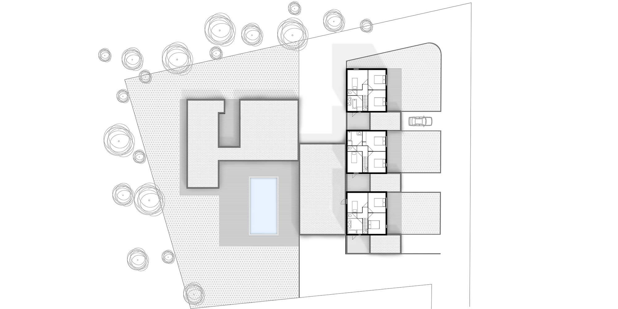 R+1 — 4 maisons individuelles