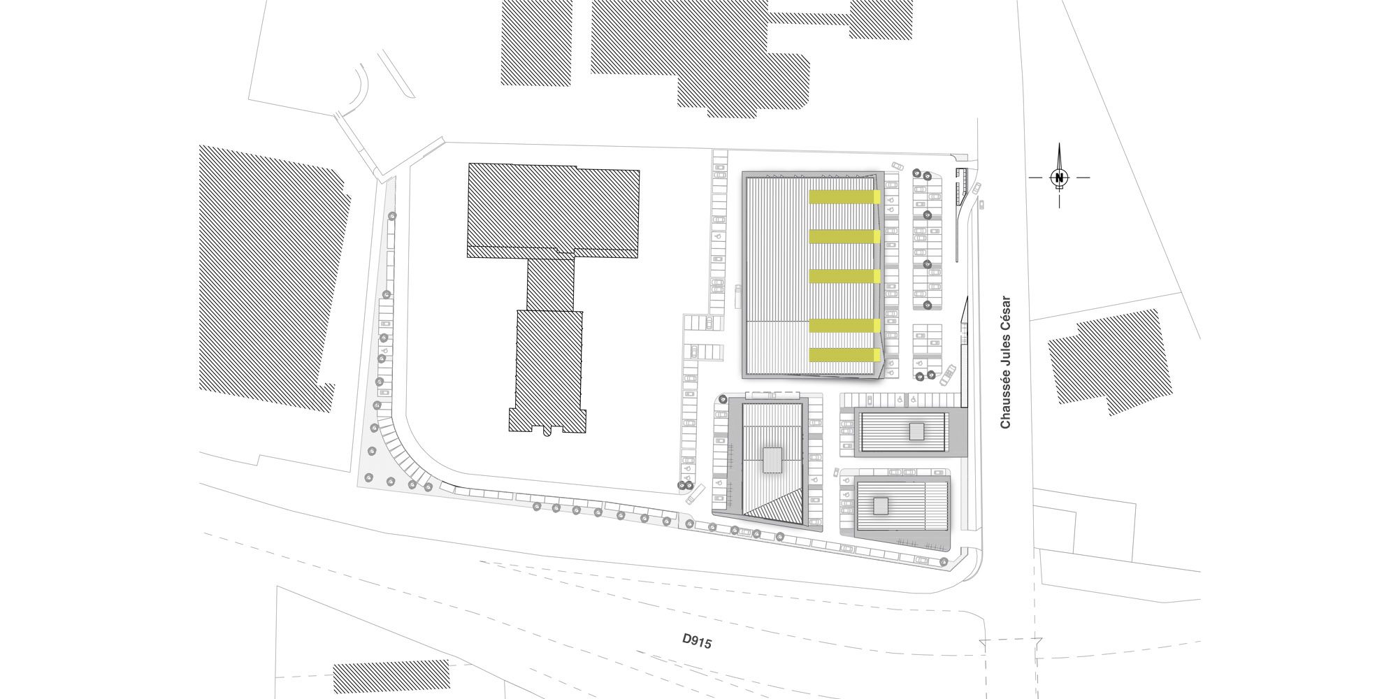 Plan masse — Zone d'activités